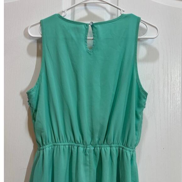 Umgee Women M Teal Knit Front Sundress Spring Summer - Picture 7 of 8